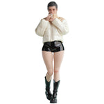 HiPlay Worldbox 1/6 ミルクコーヒー＆ブラックレザー ダウンセット CA020 女性 フィギュア用 服 洋服 セット