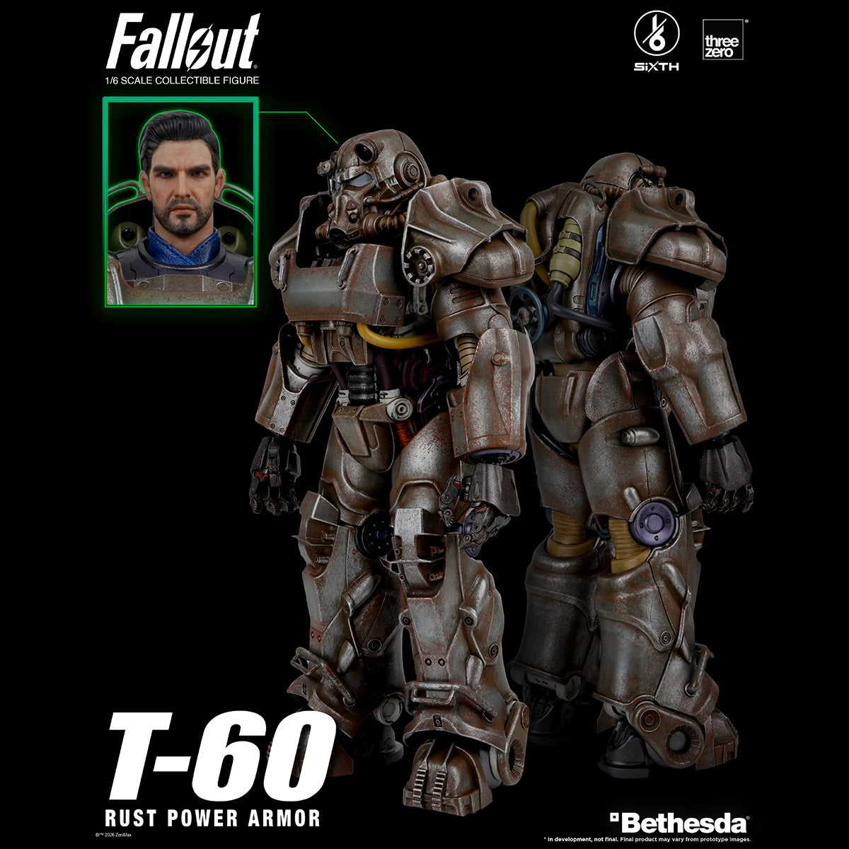 Threezero 1/6 フォールアウト T-60 パワーアーマー（錆びた塗装版） 3Z10050W0