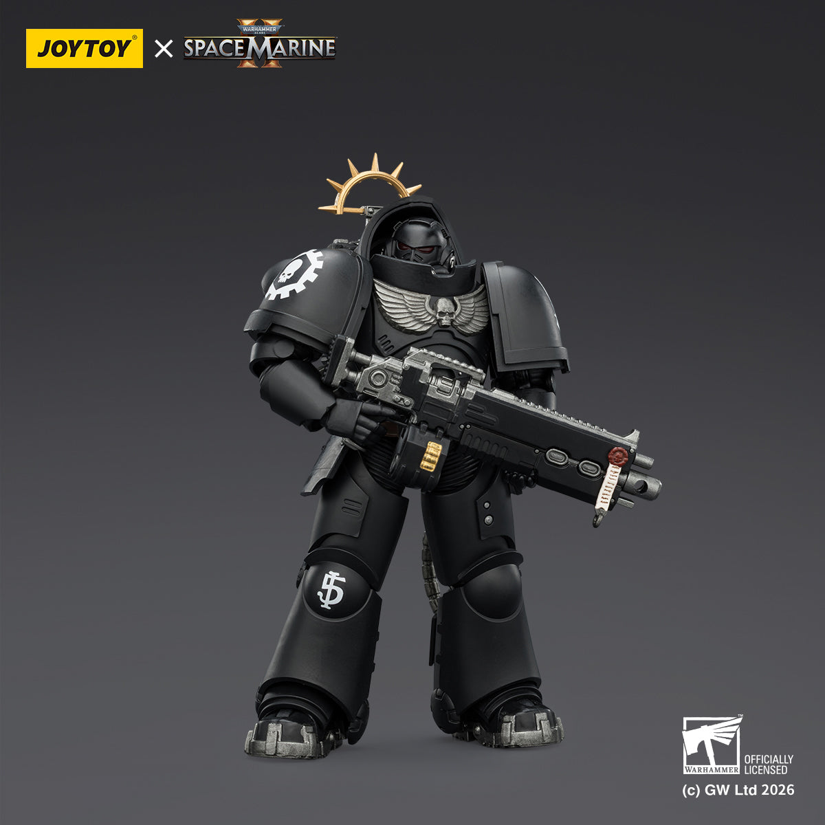 HiPlay JOYTOY 1/18 ウォーハンマー40,000（ゲーム版）ヘヴィ・インターセッサー  ヘヴィ・ボルトライフル＆ボルトピストル装備 可動フィギュア 塗装済み 完成品