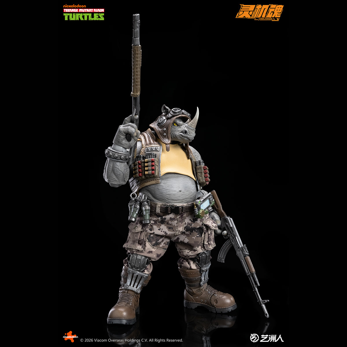 HiPlay 霊機魂 1/10 ビーバップ & ライノ ロックステディ 可動フィギュア 塗装済み 完成品