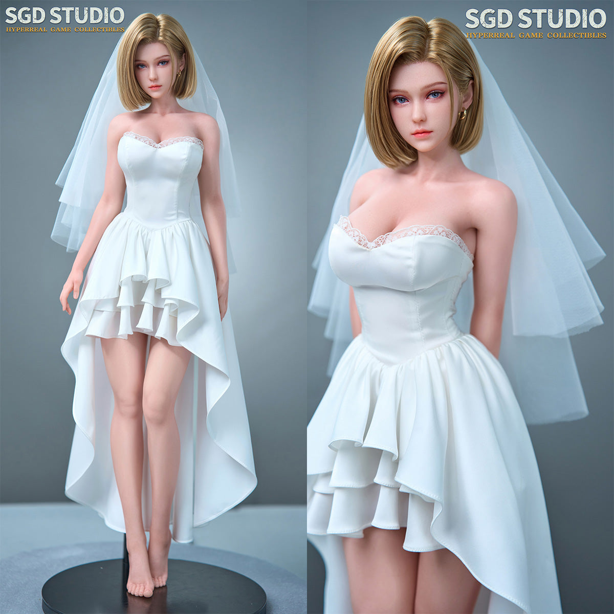 SGD STUDIO 1/3 金髪戦闘少女 SGD-008 可動眼 植毛タイプ キャラクター シームレス素体 ボディ