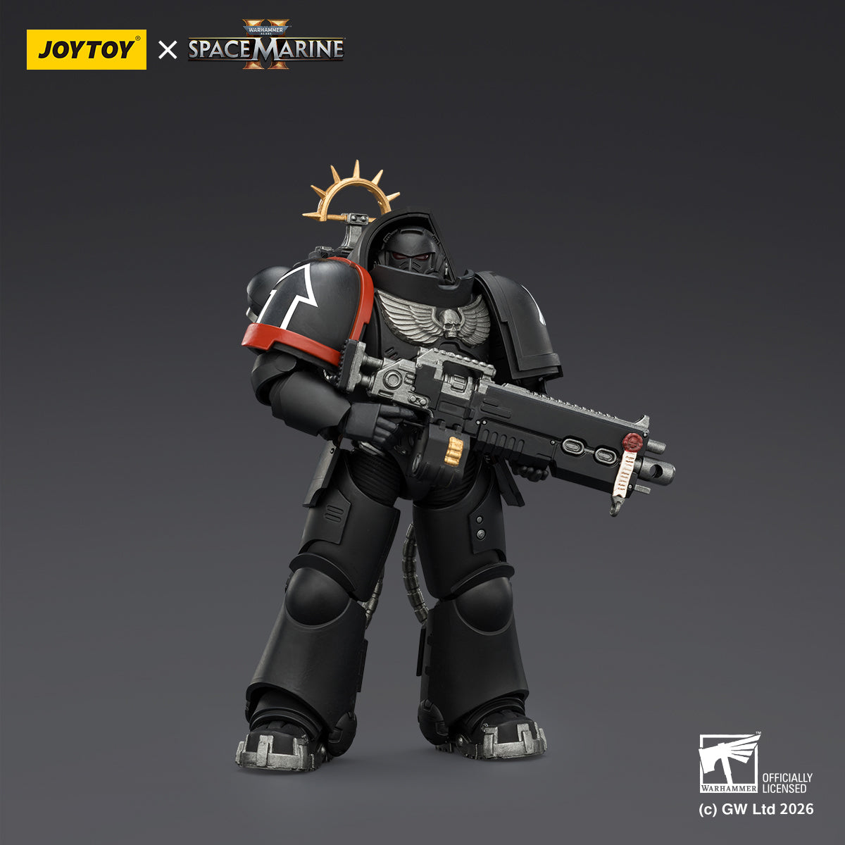 HiPlay JOYTOY 1/18 ウォーハンマー40,000（ゲーム版）ヘヴィ・インターセッサー  ヘヴィ・ボルトライフル＆ボルトピストル装備 可動フィギュア 塗装済み 完成品