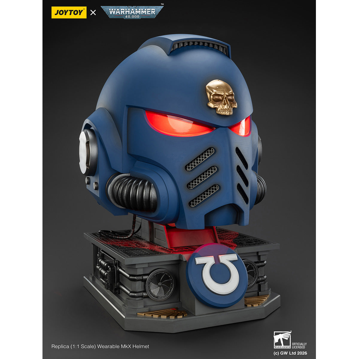 HiPlay JOYTOY 1/1 ウルトラマリーン MkX ヘルメット 塗装済み 完成品