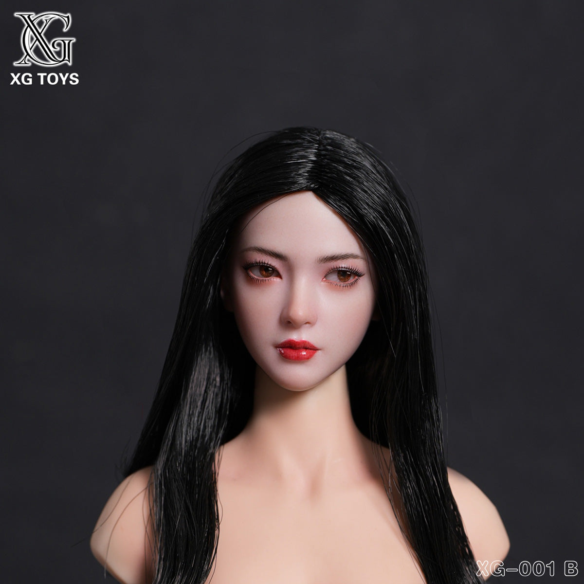 XG Toys 1/6 アジア美女 ヘッド 可動眼 ドール用 頭 塗装済み