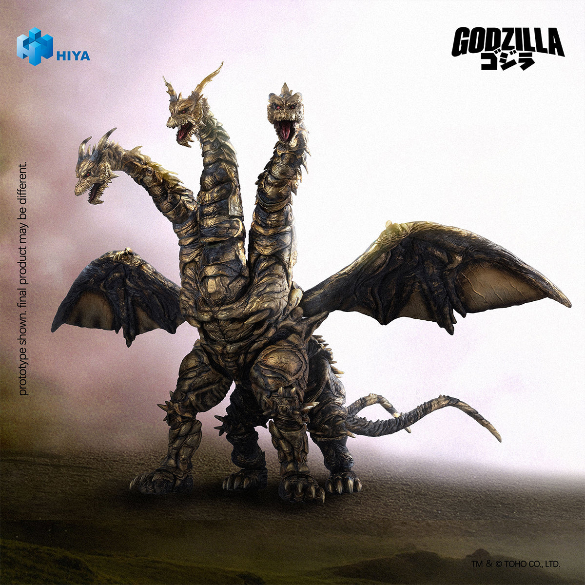 HiPlay HIYATOYS ゴジラ 最後の戦い FINAL WARS カイザーギドラ EBG0290 可動フィギュア 塗装済み 完成品 モンスター