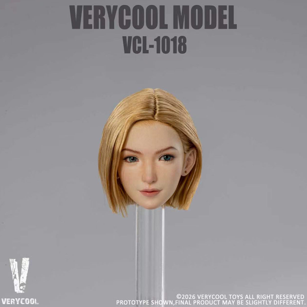 VERYCOOL 1/6 女性 ヘッドパーツ 07号 VCL-1018 可動眼 植毛タイプ