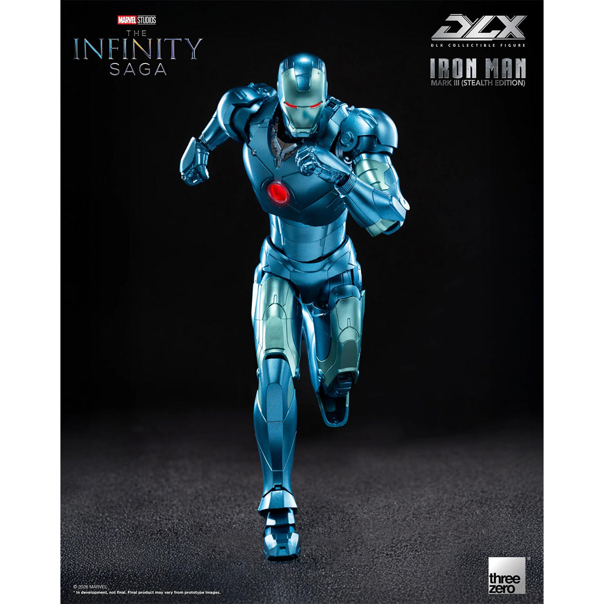 HiPlay Threezero マーベル：インフィニティ・サーガ DLX アイアンマン・マーク3（ステルス・エディション） 1/12 3Z09220C0 可動フィギュア 塗装済み 完成品