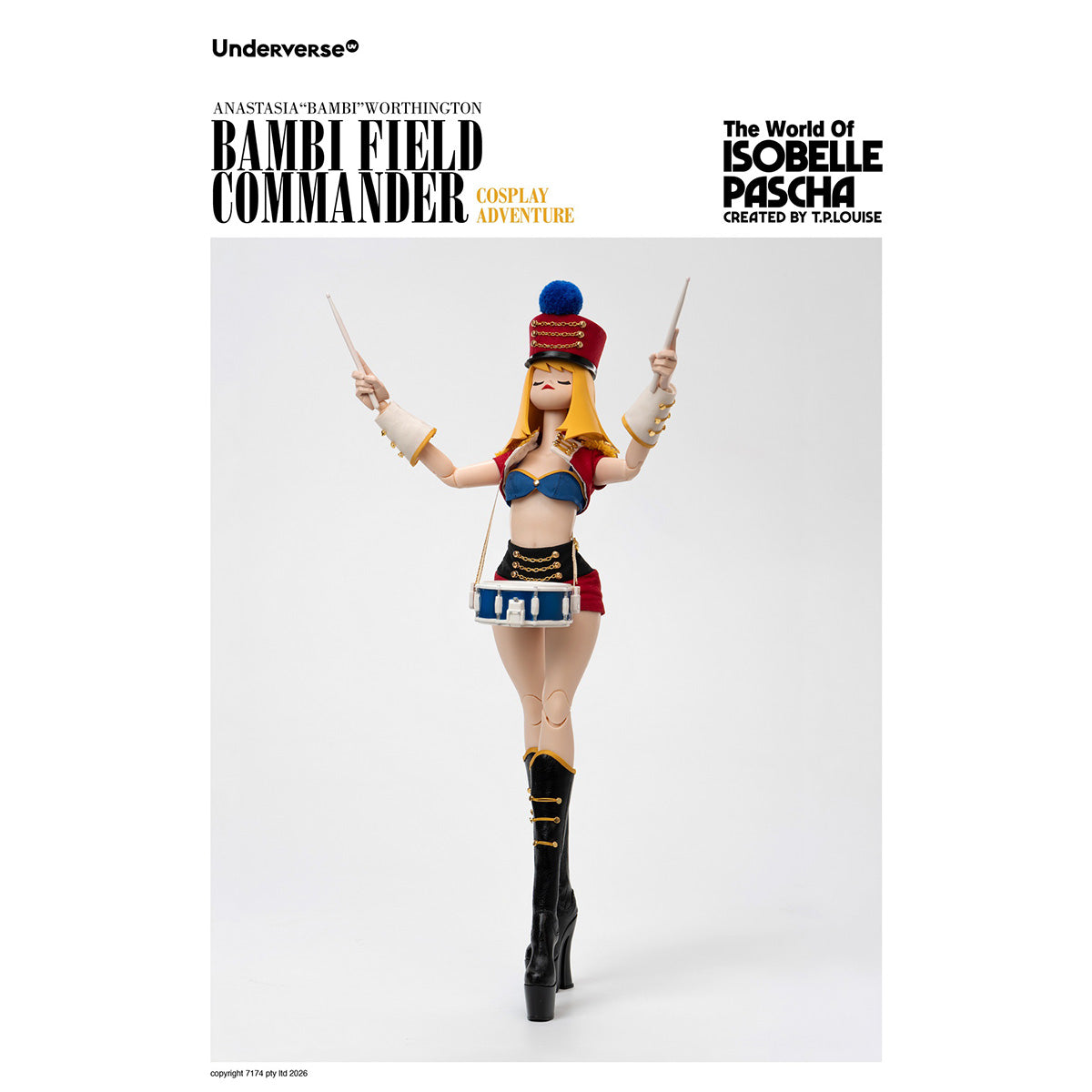 Underverse 1/6 ザ・ワールド・オブ・イゾベル・パシャ フィールド・コマンダー バンビ UV202615-1