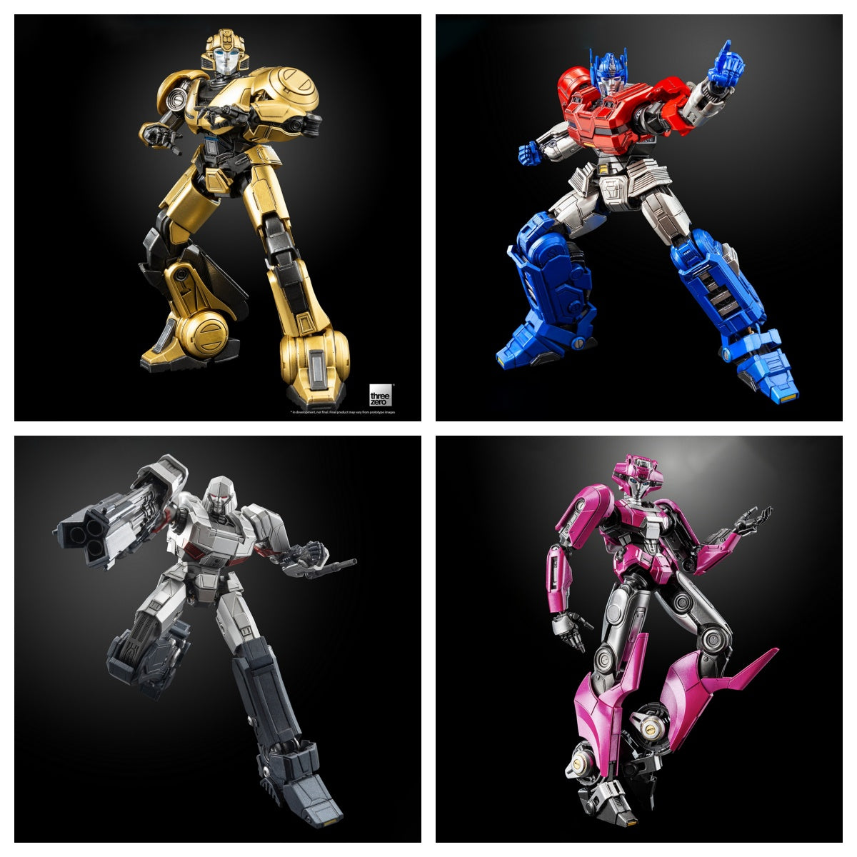 HiPlay Threezero 「トランスフォーマー One」 バンブルビー & エリータ & オプティマスプライム & メガトロン MDLX級 可動フィギュア 塗装済み 完成品 ABS/合金/PVC製