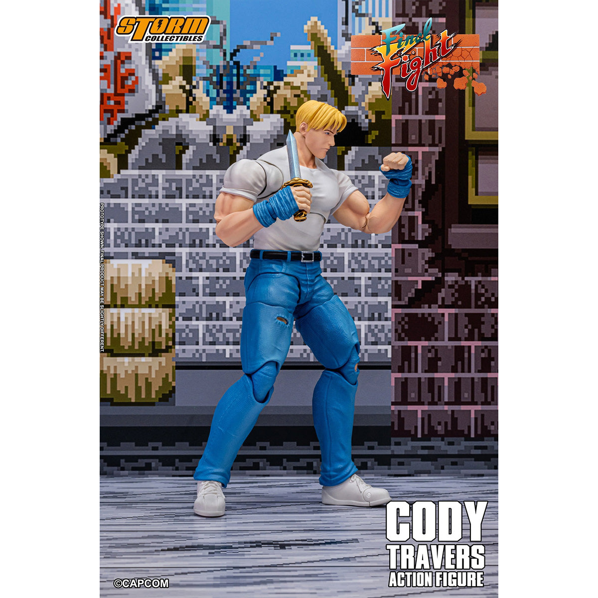 HiPlay Storm Collectibles クラシックアーケード 『ファイナルファイト』 コーディー・トラバース CAFF02 可動フィギュア 塗装済み 完成品 アクションフィギュア