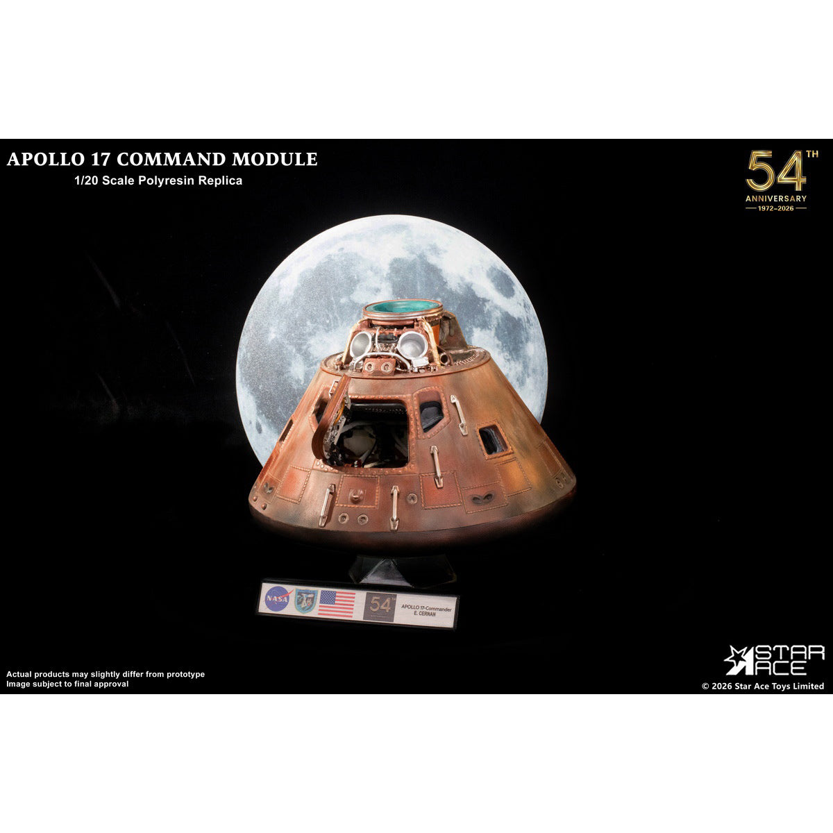 HiPlay STAR ACE Toys 1/20 アポロ17号 司令船 SA0161 塗装済み完成品フィギュア