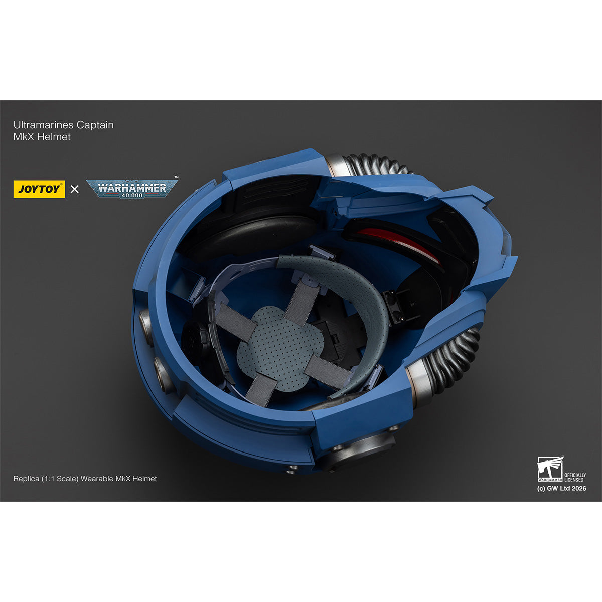 HiPlay JOYTOY 1/1 ウルトラマリーン MkX ヘルメット 塗装済み 完成品