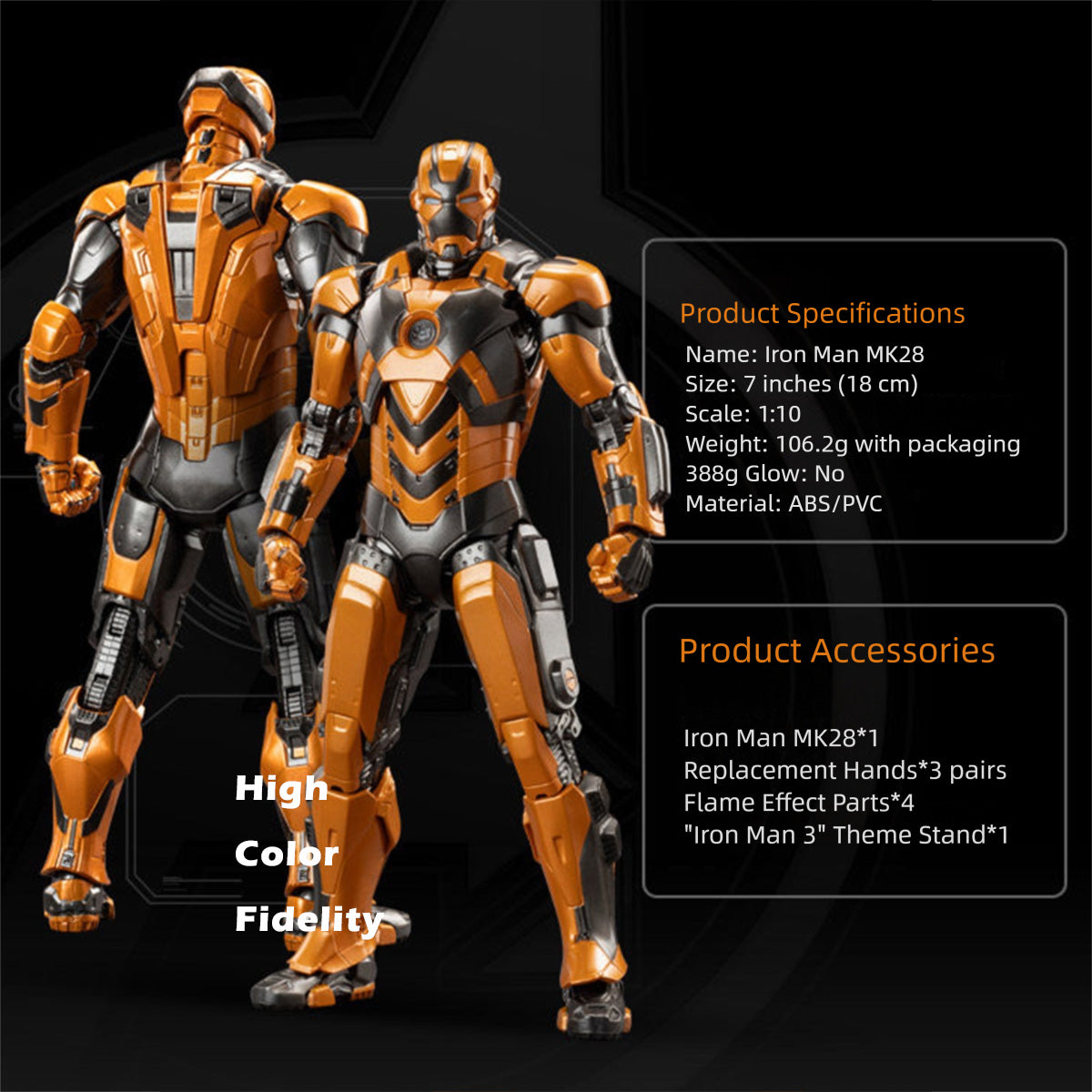 ZDTOYS 1/10 アイアンマン 非発光版 1906