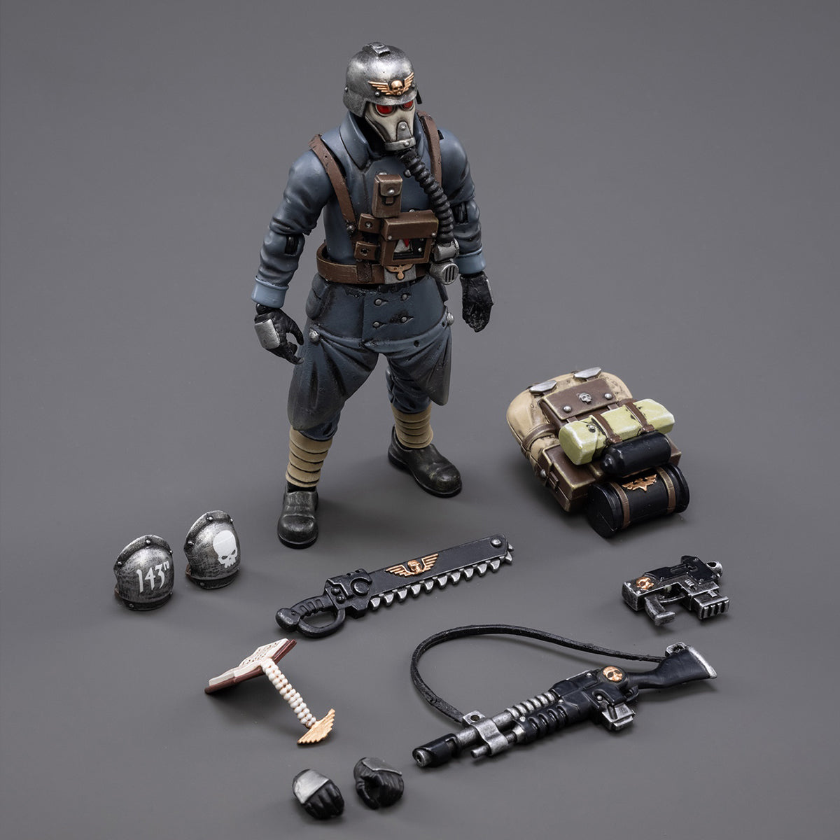 JOYTOY 1/18 アストラ・ミリタルム クリーグ・デスコーア ベテラン・スクワッド 可動フィギュア 塗装済み 完成品
