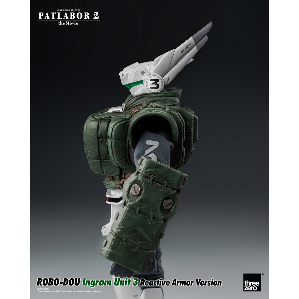 HiPlay Threezero 1/35 イングラム 反応装甲 1号機 & 2号機 & 3号機 可動 アクション フィギュア アクセサリー フルセット