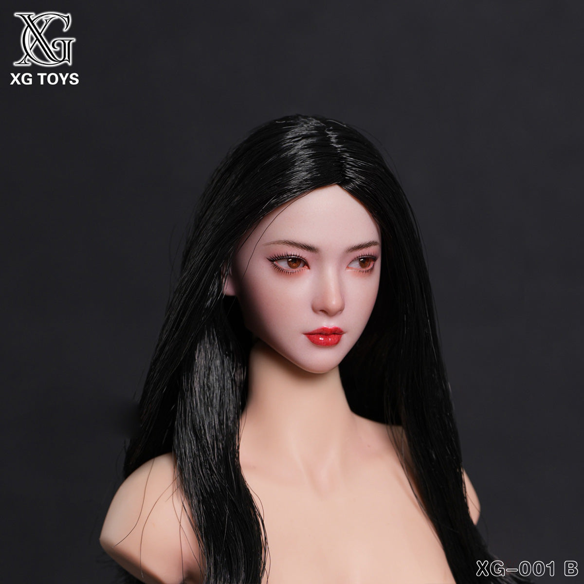 XG Toys 1/6 アジア美女 ヘッド 可動眼 ドール用 頭 塗装済み