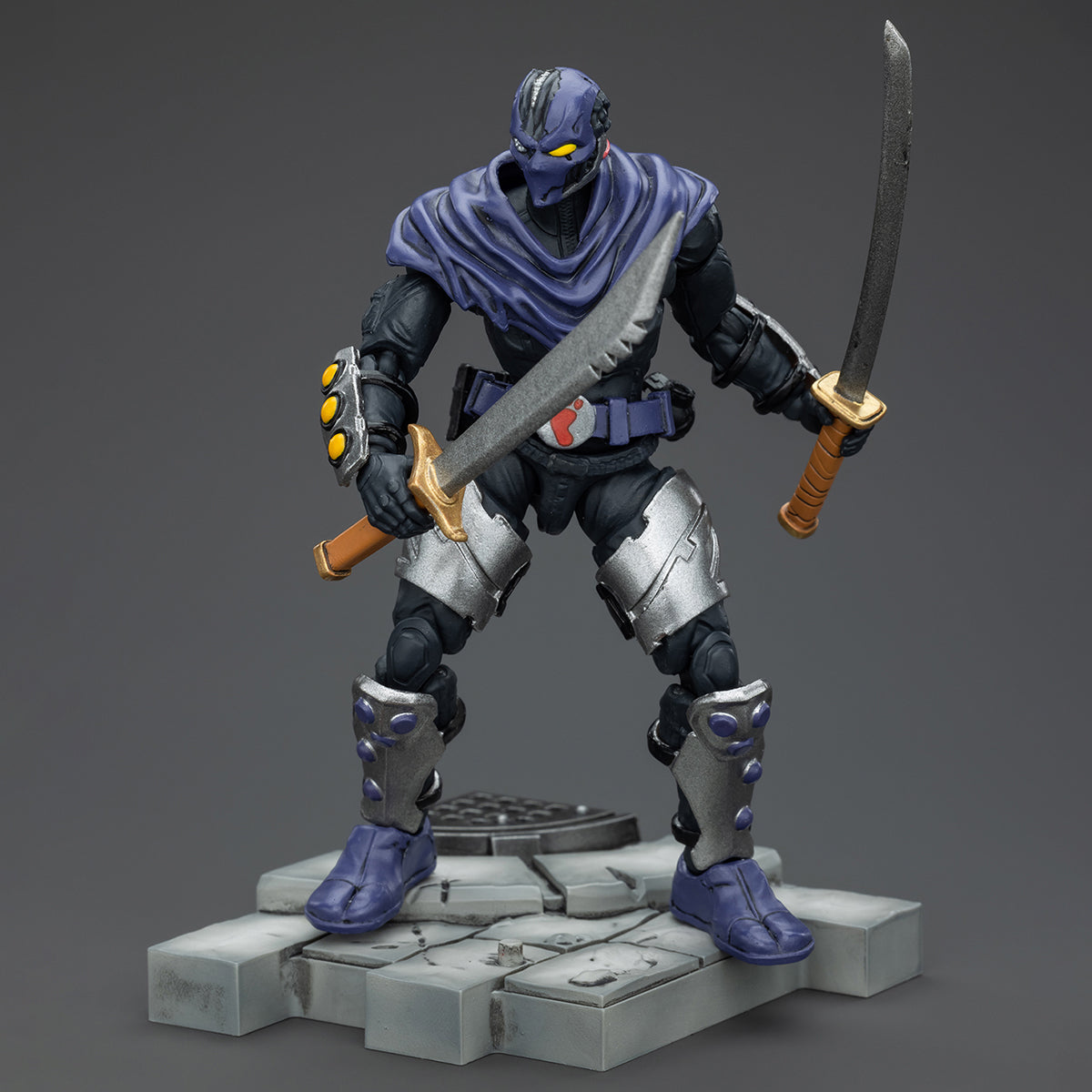 HiPlay JOYTOY TMNT 忍者タートルズ - フットソルジャーA JT00164 & フットソルジャーB JT00171 1/18 可動フィギュア 塗装済み 完成品