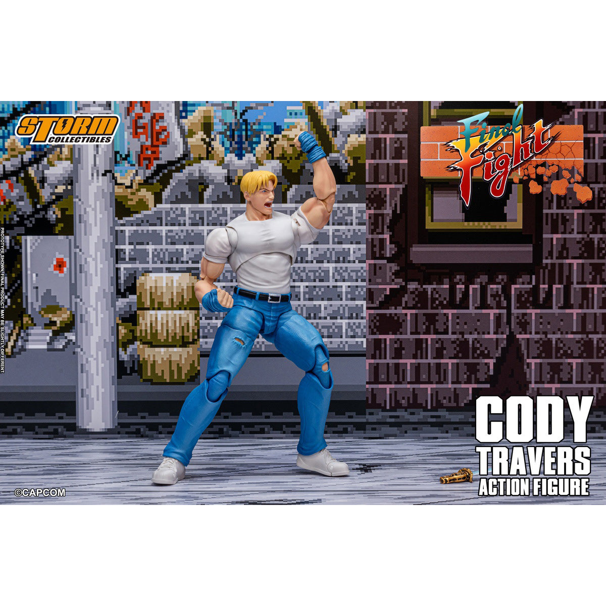 HiPlay Storm Collectibles クラシックアーケード 『ファイナルファイト』 コーディー・トラバース CAFF02 可動フィギュア 塗装済み 完成品 アクションフィギュア