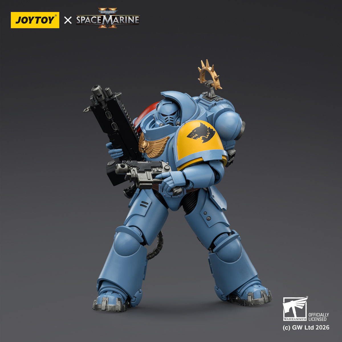 HiPlay JOYTOY 1/18 ウォーハンマー40,000（ゲーム版）ヘヴィ・インターセッサー  ヘヴィ・ボルトライフル＆ボルトピストル装備 可動フィギュア 塗装済み 完成品