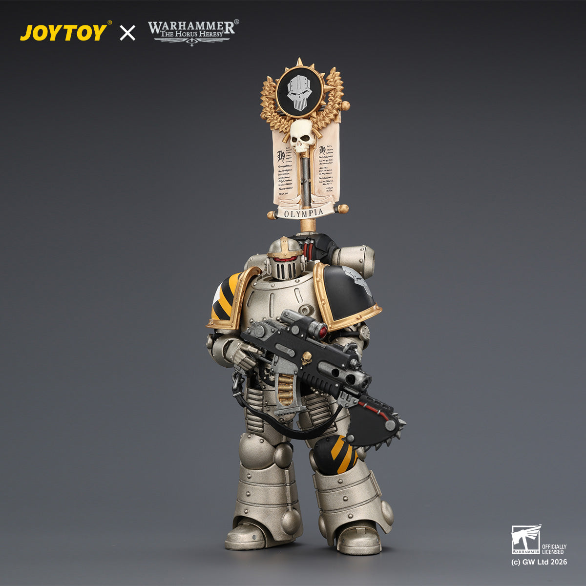 HiPlay JOYTOY 1/18 アイアン・ウォリアー MkII レジオネア 1（ヴェキシルラ、ボルター＆ボルトピストル装備） JT04452 可動フィギュア 塗装済み 完成品