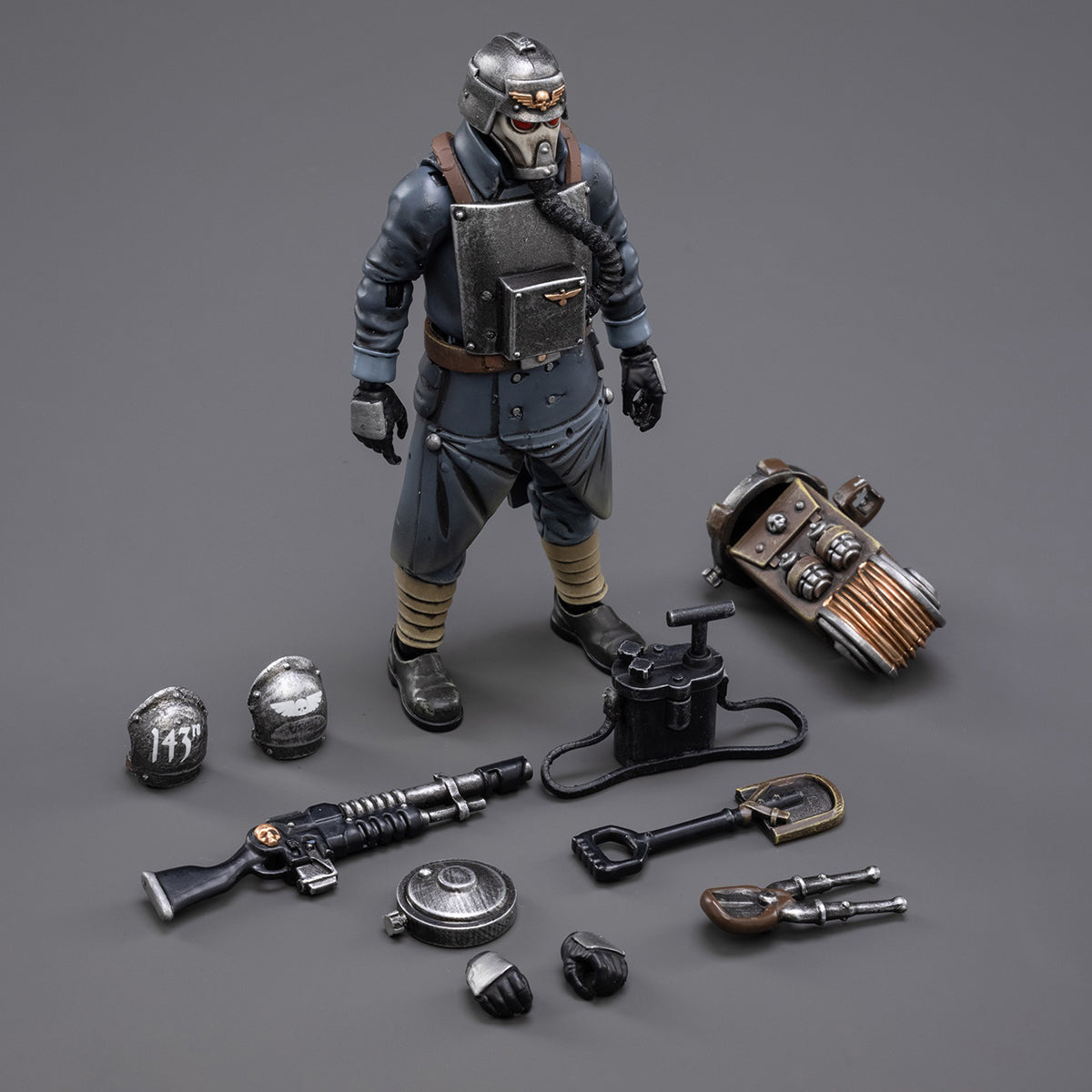 JOYTOY 1/18 アストラ・ミリタルム クリーグ・デスコーア ベテラン・スクワッド 可動フィギュア 塗装済み 完成品