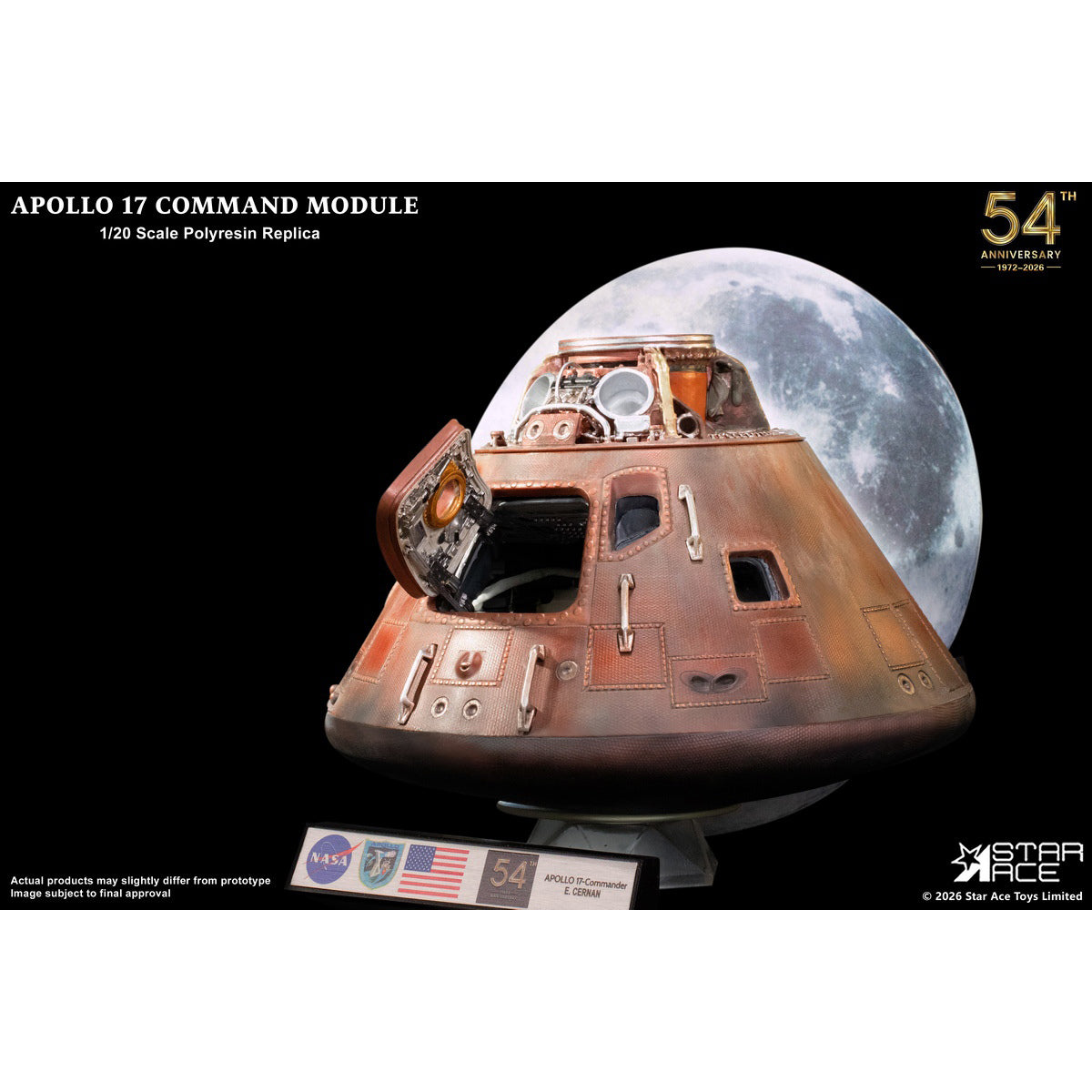HiPlay STAR ACE Toys 1/20 アポロ17号 司令船 SA0161 塗装済み完成品フィギュア