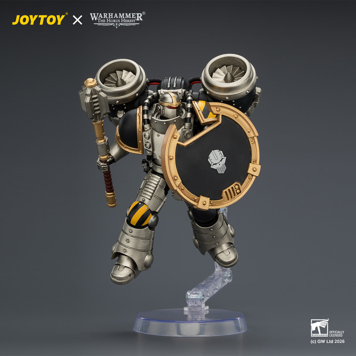 HiPlay JOYTOY 1/18 アイアン・ウォリアー MkII アサルト・サージェント（ディスインテグレーター・ピストル、パワーハンマー＆コンバットシールド装備） JT04483 可動フィギュア 塗装済み 完成品