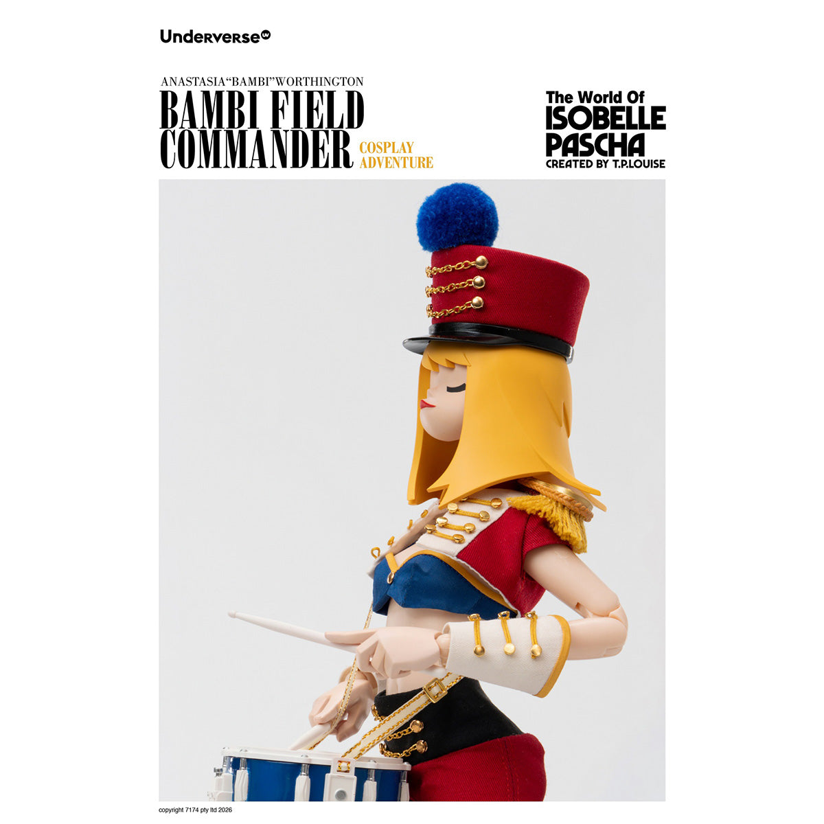 Underverse 1/6 ザ・ワールド・オブ・イゾベル・パシャ フィールド・コマンダー バンビ UV202615-1