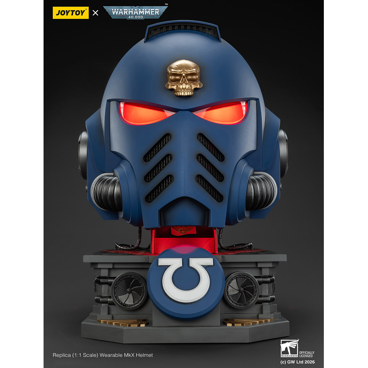 HiPlay JOYTOY 1/1 ウルトラマリーン MkX ヘルメット 塗装済み 完成品