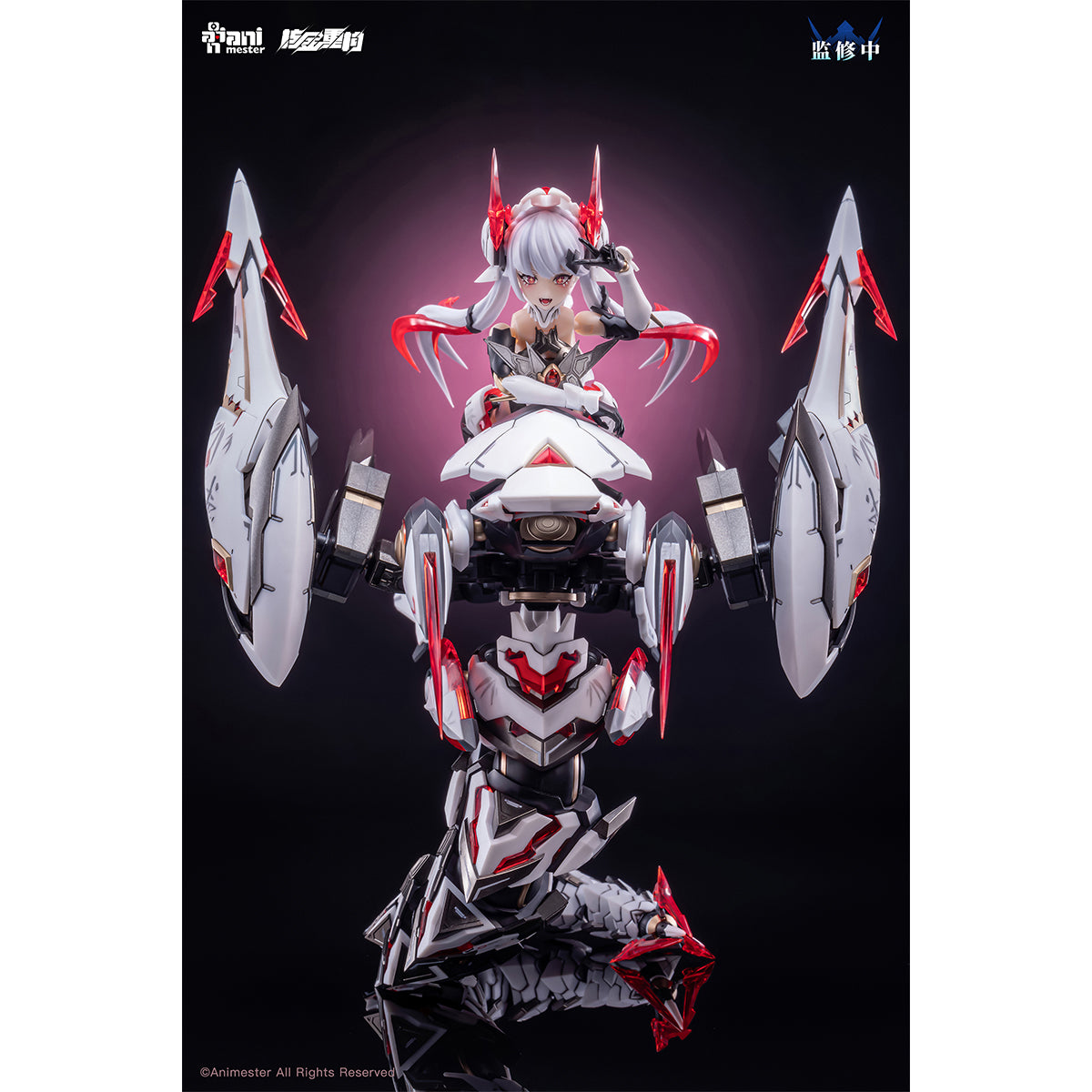 HiPlay 核金重構 (Nuclear Gold Reconstruction) 「紫微星·白」白蛇機娘 初回 1/12 スケール 色分け済み プラモデル 組み立てキット　美少女