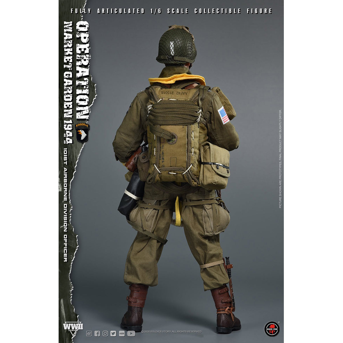 SOLDIERSTORY 1/6 ＷＷ2 マーケット・ガーデン作戦 第101空挺師団 将校 SS145 アクションフィギュア 塗装済み 完成品