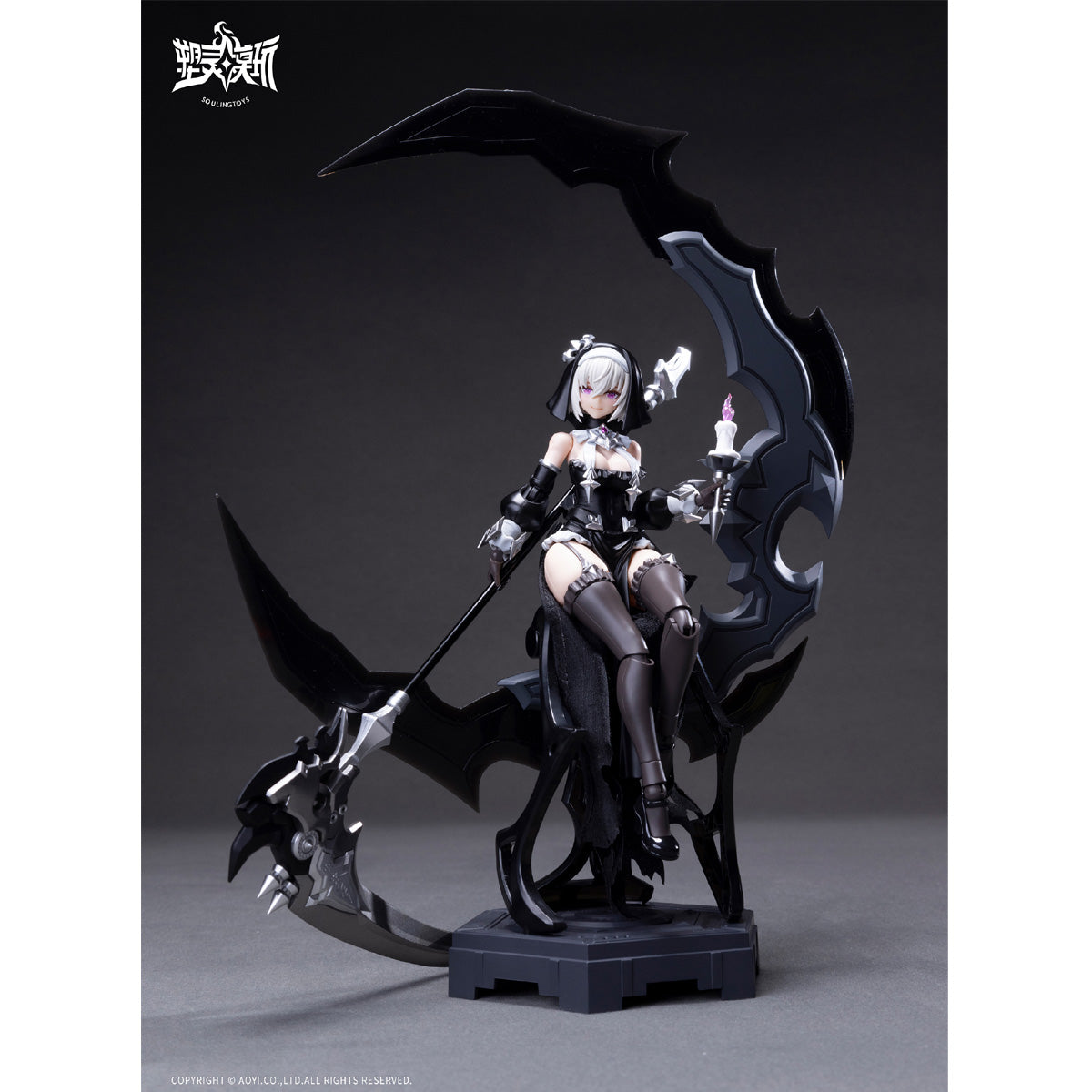 塑霊模型 Soulmould 1/12 ダークムーンの罪 リリシア＆ゴルダー SL‑AD‑02  色分け済みプラモデル 組み立てキット