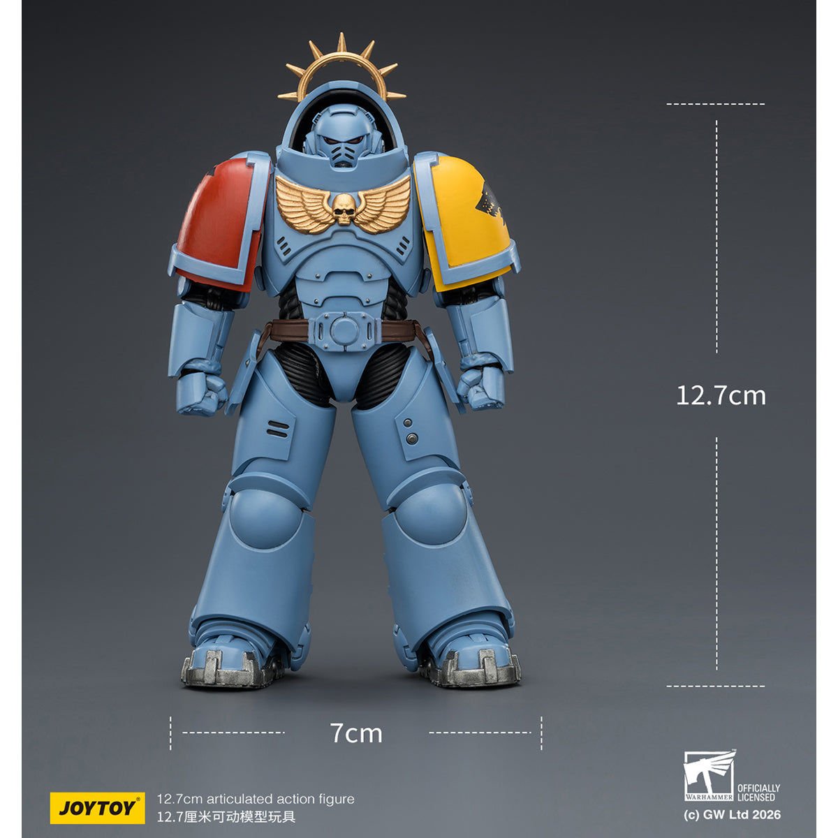 HiPlay JOYTOY 1/18 ウォーハンマー40,000（ゲーム版）ヘヴィ・インターセッサー  ヘヴィ・ボルトライフル＆ボルトピストル装備 可動フィギュア 塗装済み 完成品