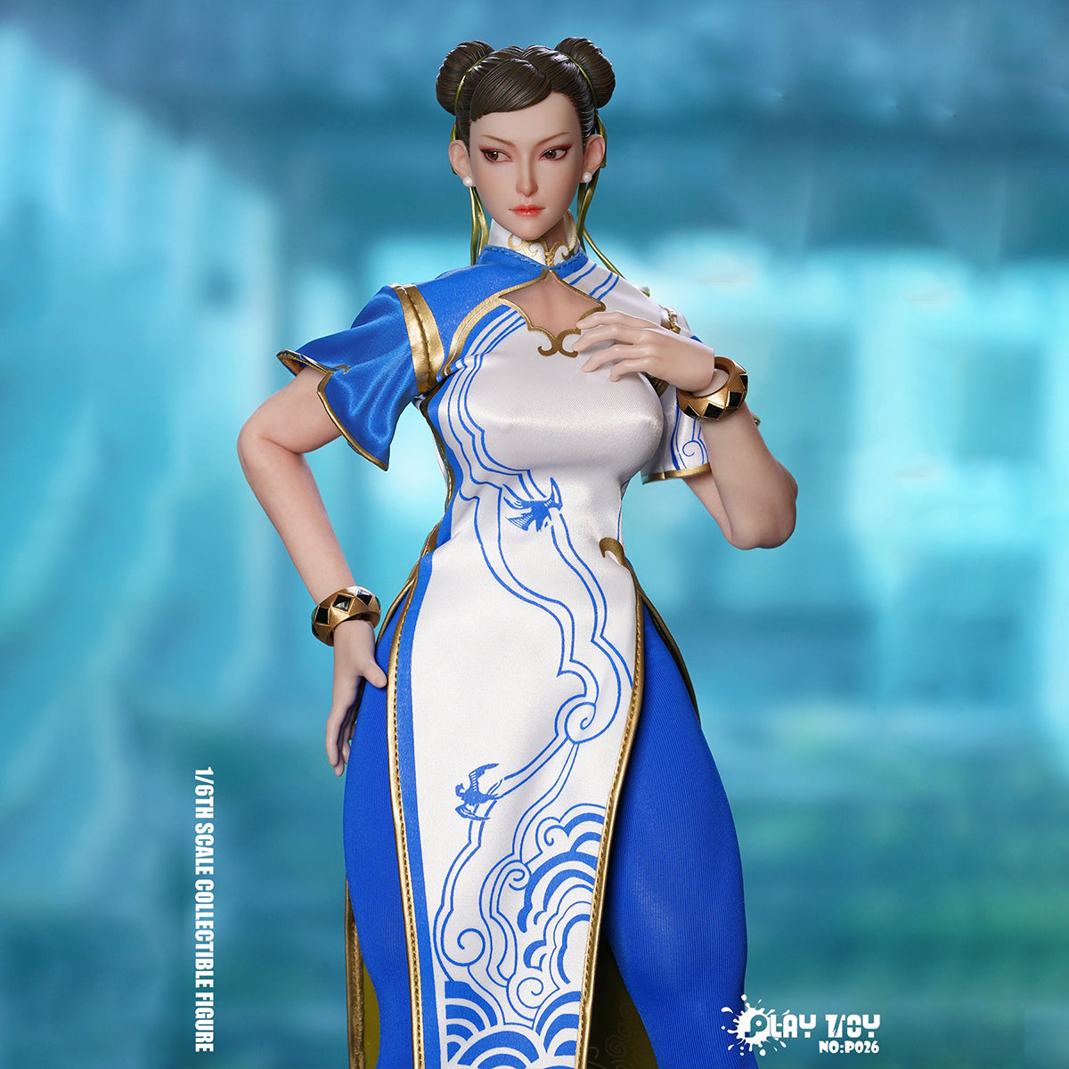 HiPlay PLAY TOY 1/6 格闘女神6代 チャイナドレスVer. MS-011 シームレス素体付き 可動フィギュア 塗装済み 完成品