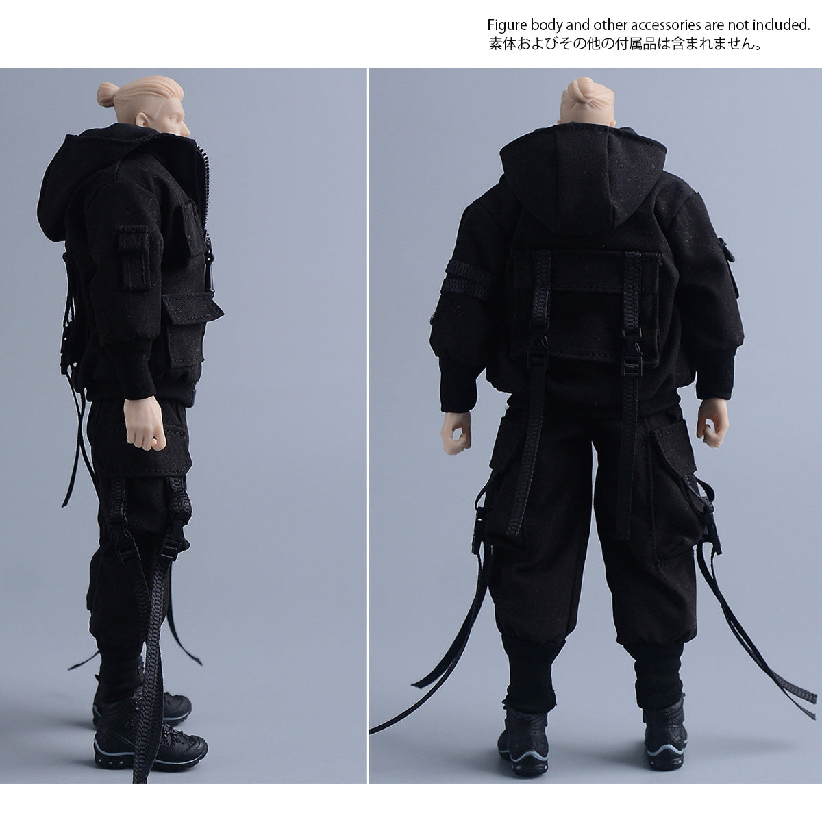 ATStory 1/12 テックウェア フード付きジャケット＆ジョガーパンツ セット