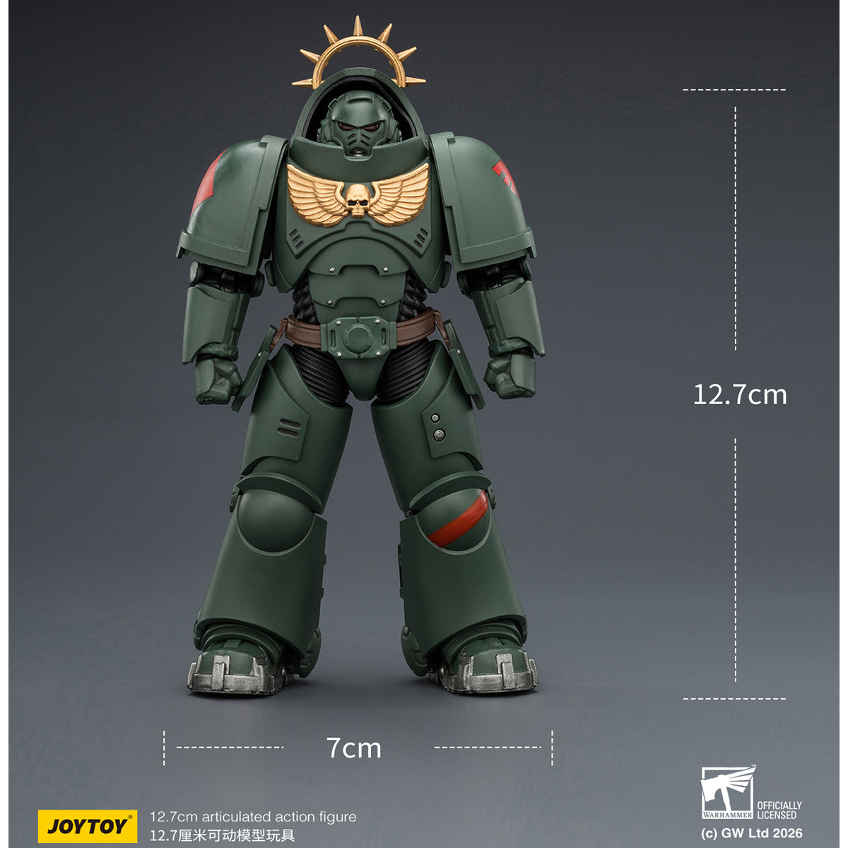 HiPlay JOYTOY 1/18 ウォーハンマー40,000（ゲーム版）ヘヴィ・インターセッサー  ヘヴィ・ボルトライフル＆ボルトピストル装備 可動フィギュア 塗装済み 完成品