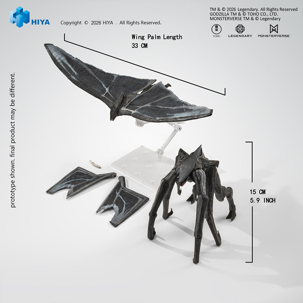 HiPlay HIYA ゴジラ 2014 ムートー オス・メス 2体セット EBG0240 可動フィギュア 塗装済み 完成品 モンスター