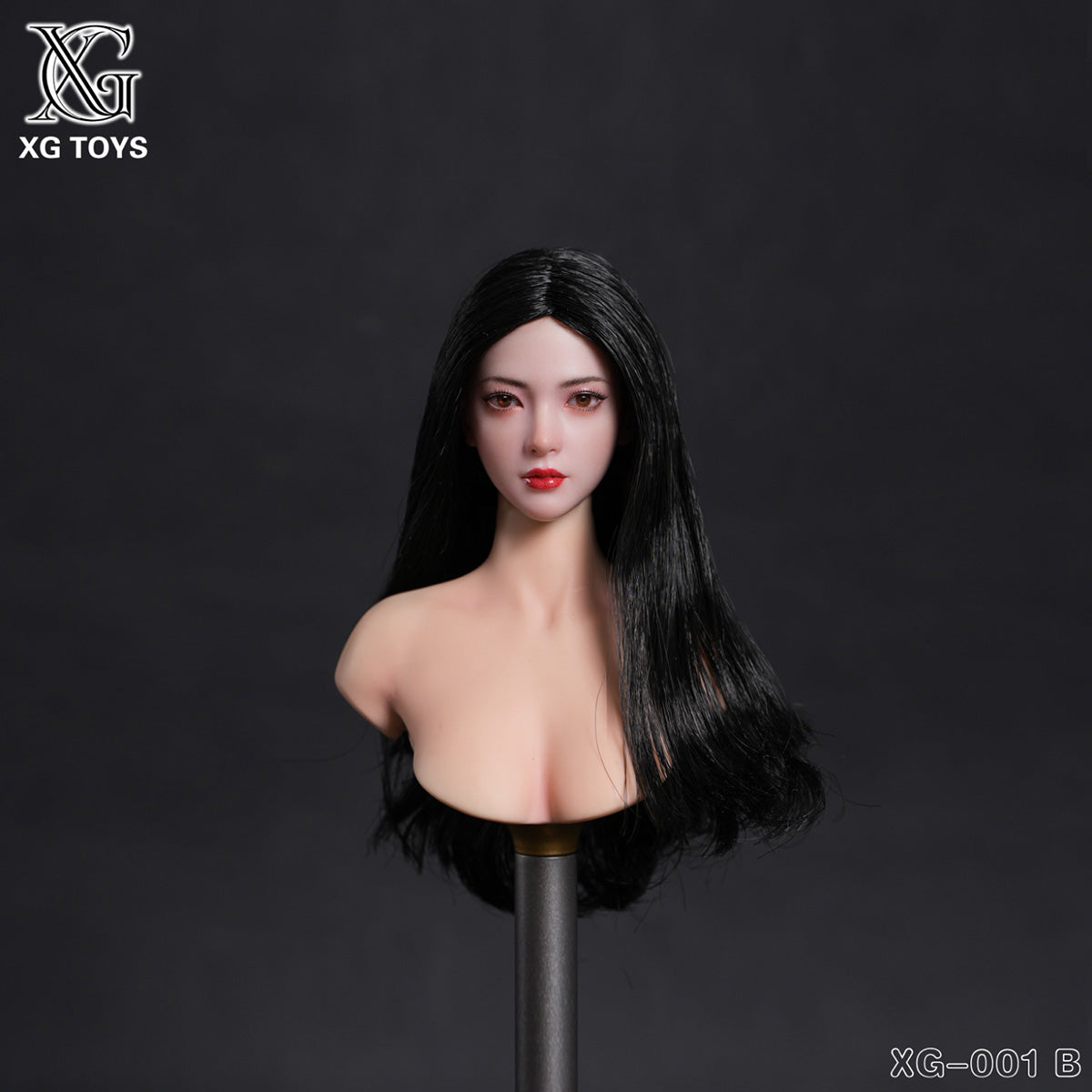 XG Toys 1/6 アジア美女 ヘッド 可動眼 ドール用 頭 塗装済み