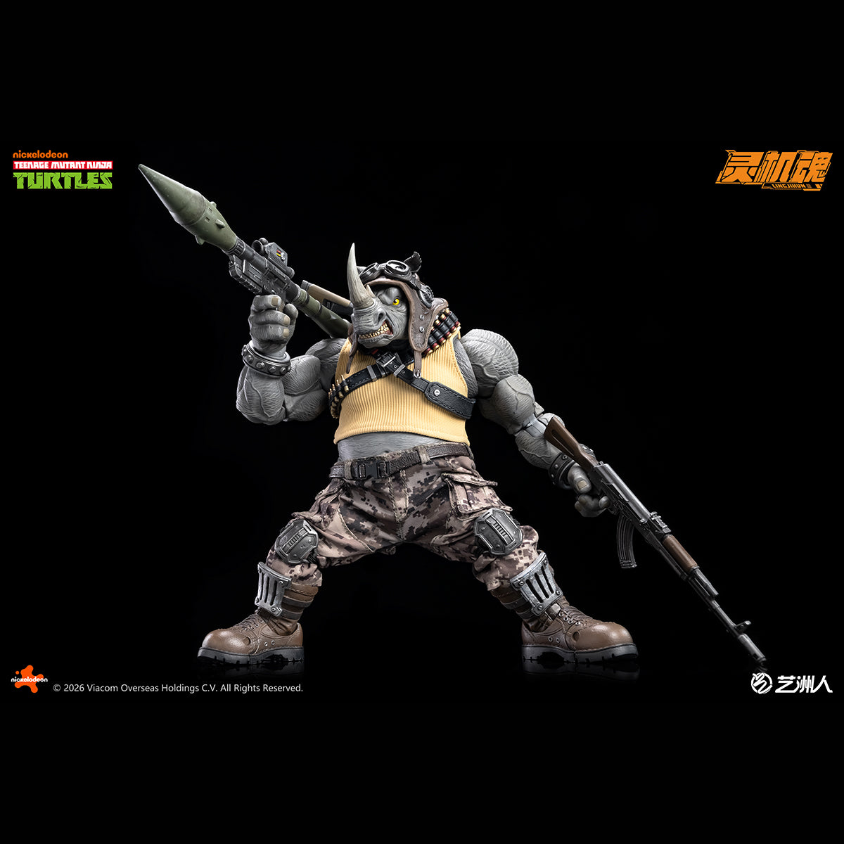 HiPlay 霊機魂 1/10 ビーバップ & ライノ ロックステディ 可動フィギュア 塗装済み 完成品