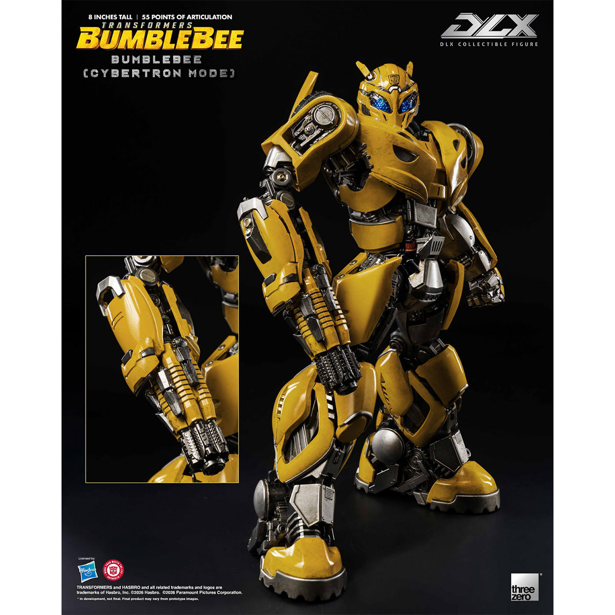 Threezero トランスフォーマー/バンブルビー DLX バンブルビー (サイバトロンモード) 3Z10490W0 可動フィギュア 塗装済み 完成品
