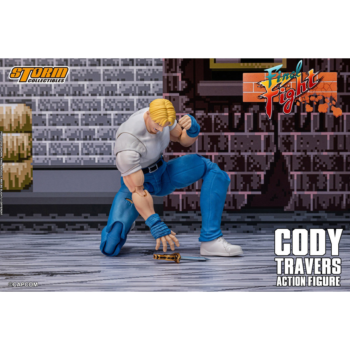 HiPlay Storm Collectibles クラシックアーケード 『ファイナルファイト』 コーディー・トラバース CAFF02 可動フィギュア 塗装済み 完成品 アクションフィギュア