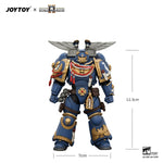 JOYTOY 1/18 ゲーム版 ウルトラマリーン アサルト・インターセッサー ジャンプパック、サンダーハンマー、ネオ・ヴォルカイト・ピストル装備 JT04421 可動フィギュア 塗装済み 完成品
