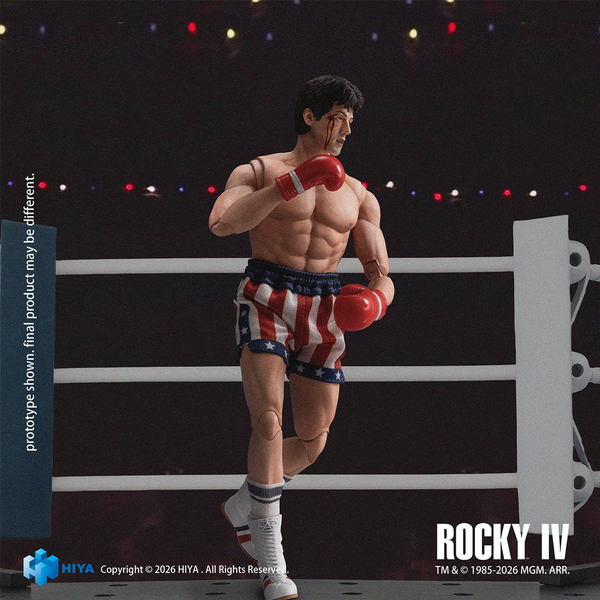 HiPlay HIYA 1/12 ロッキー4 ロッキー ボクサー版 ESR0222 可動フィギュア 塗装済み 完成品 アクションフィギュア
