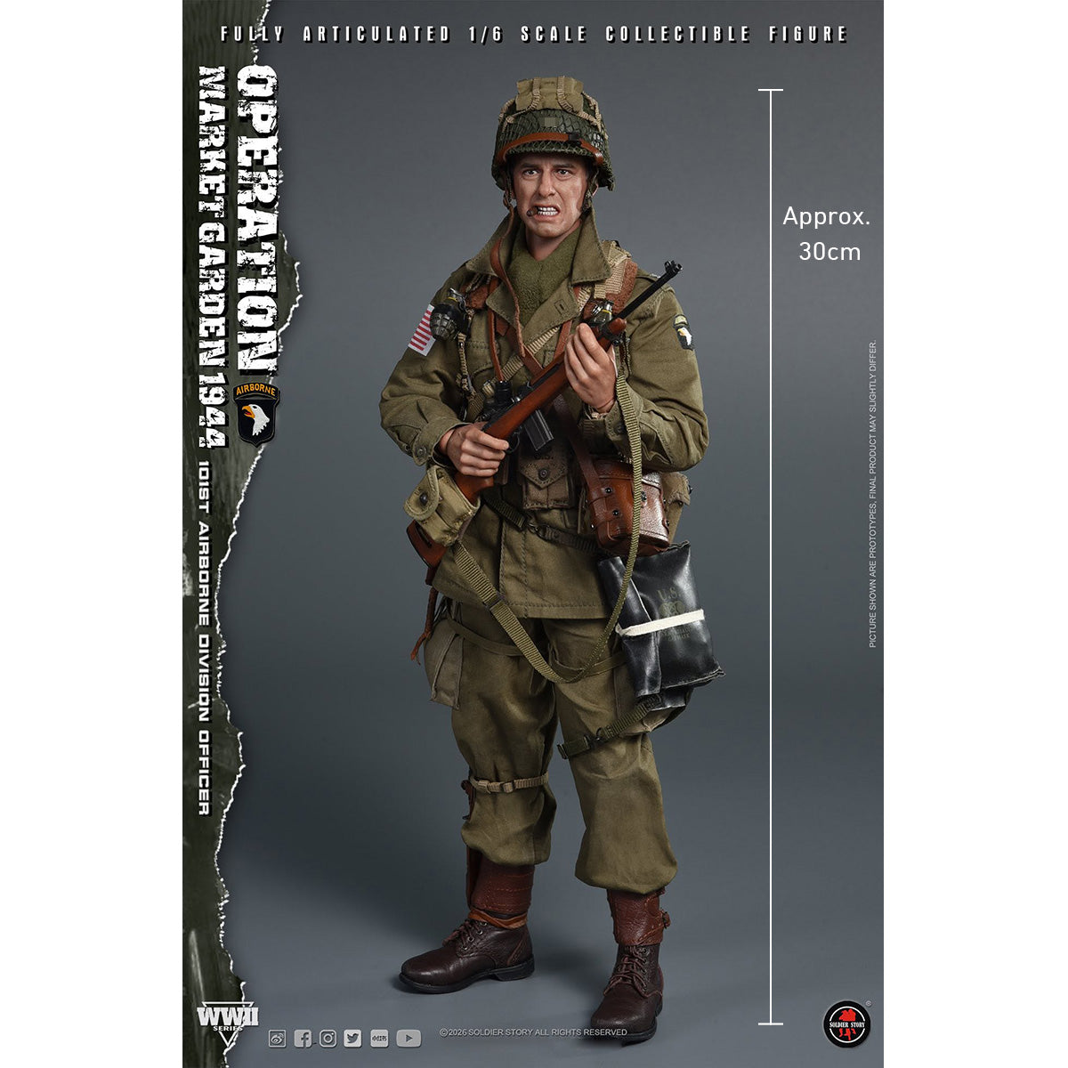 SOLDIERSTORY 1/6 ＷＷ2 マーケット・ガーデン作戦 第101空挺師団 将校 SS145 アクションフィギュア 塗装済み 完成品
