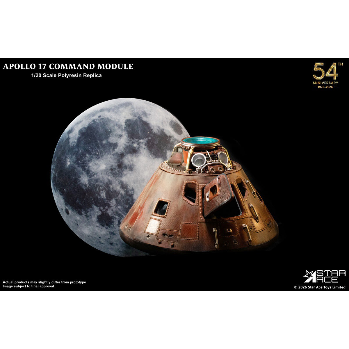 HiPlay STAR ACE Toys 1/20 アポロ17号 司令船 SA0161 塗装済み完成品フィギュア