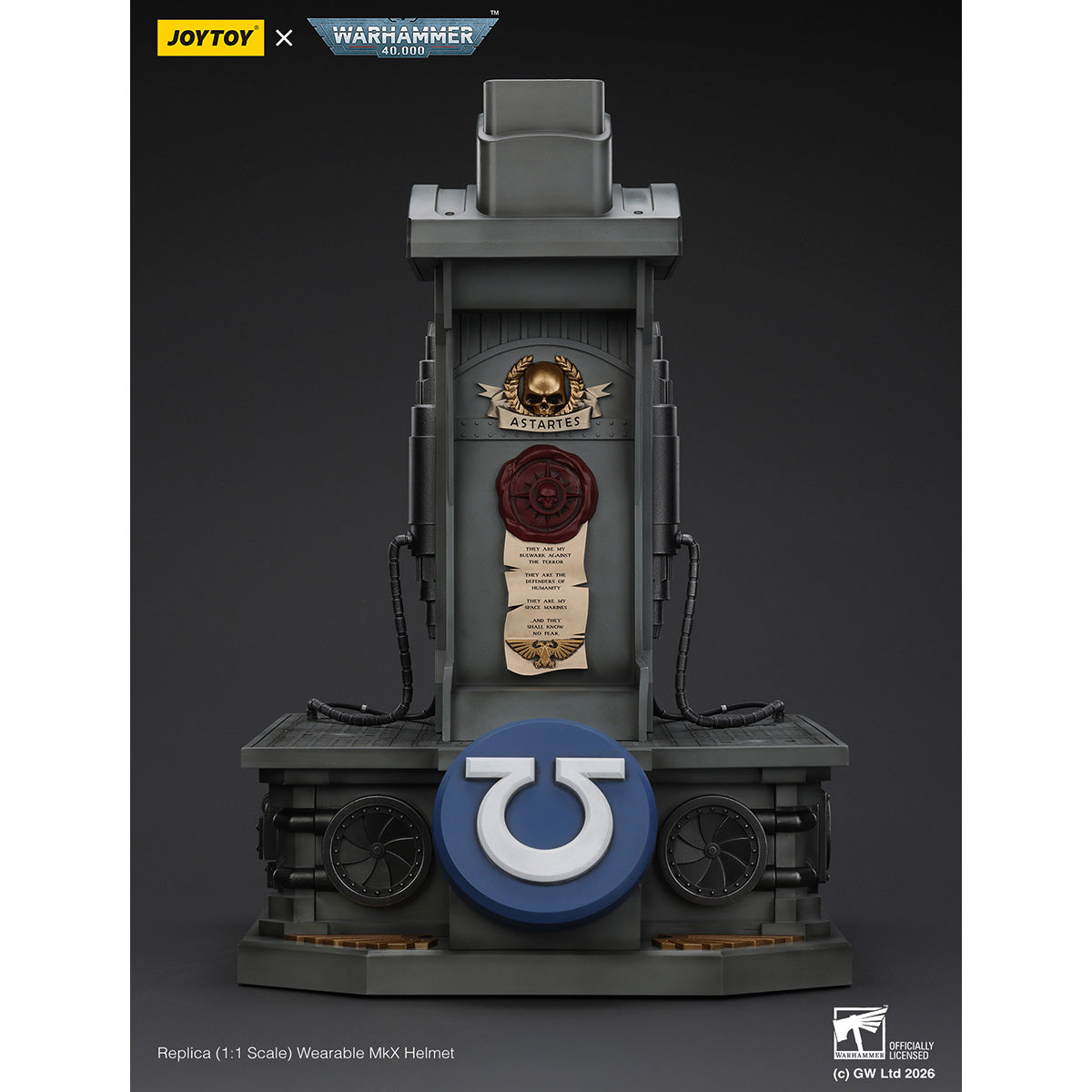 HiPlay JOYTOY 1/1 ウルトラマリーン MkX ヘルメット 塗装済み 完成品