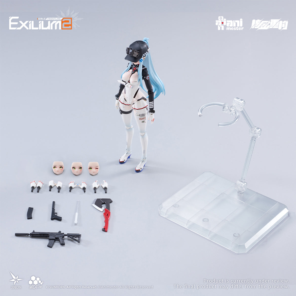HiPlay Animester 核金重構 1/12 ドールズフロントライン2：エクシリウム クルカイ スピードスター  美少女 可動フィギュア 塗装済み 完成品 色分け済みプラモデル 組み立てキット