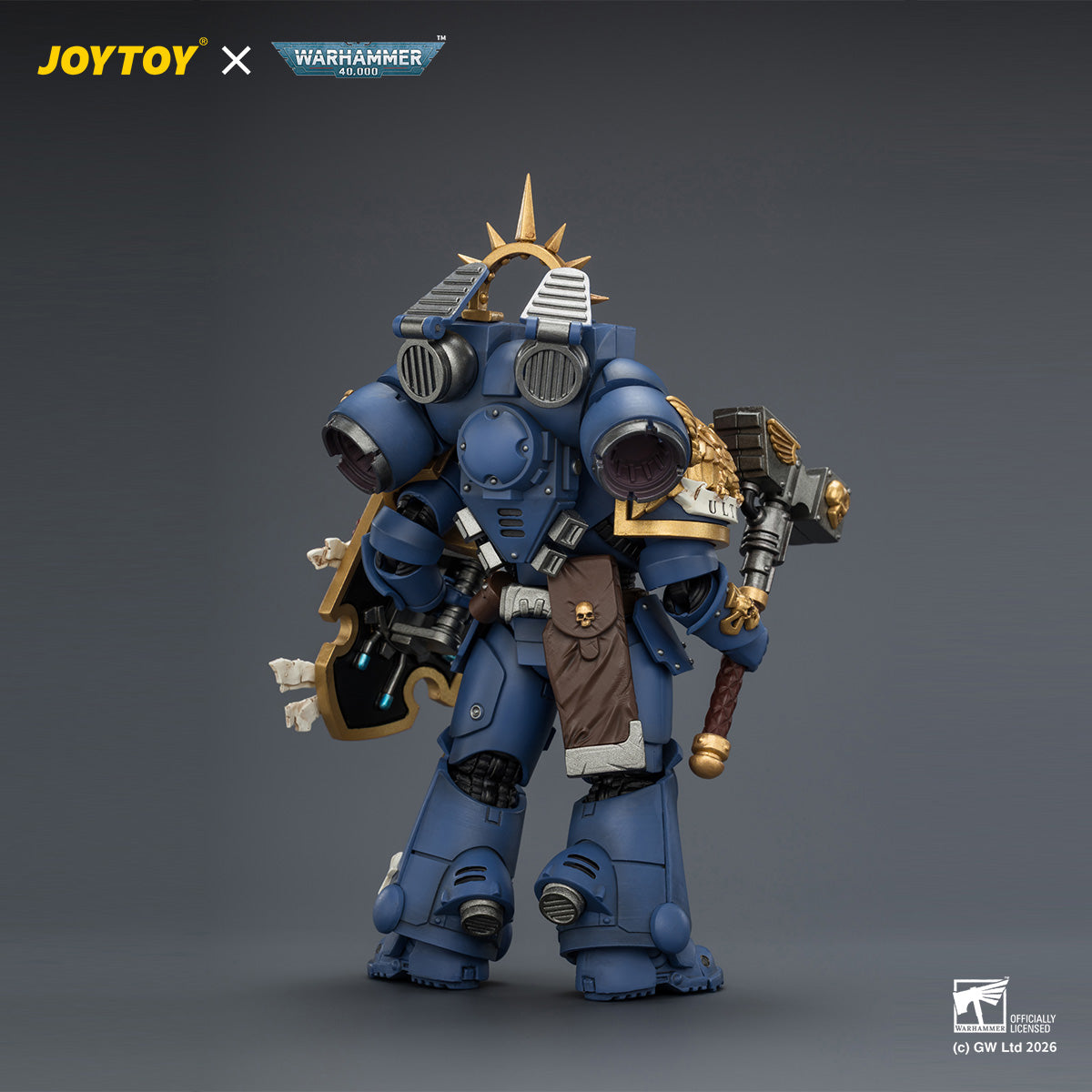 JOYTOY 1/18 ウルトラマリーン キャプテン ジャンプパックとレリックシールド装備 JT04414 可動フィギュア 塗装済み 完成品