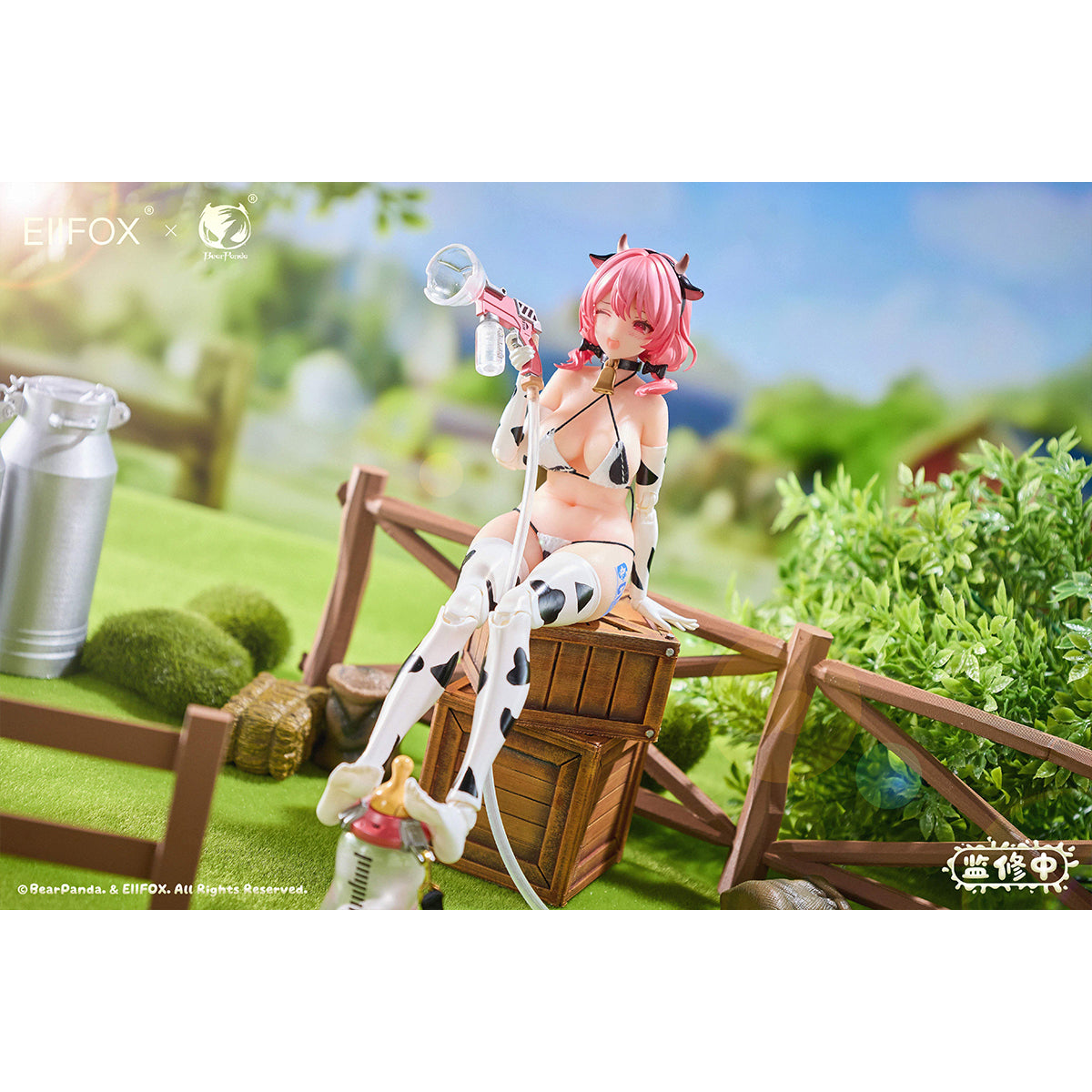 HiPlay Eiifox × BearPanda 1/8 デアリー カウ MoMo 可動フィギュア 塗装済み 完成品 美少女