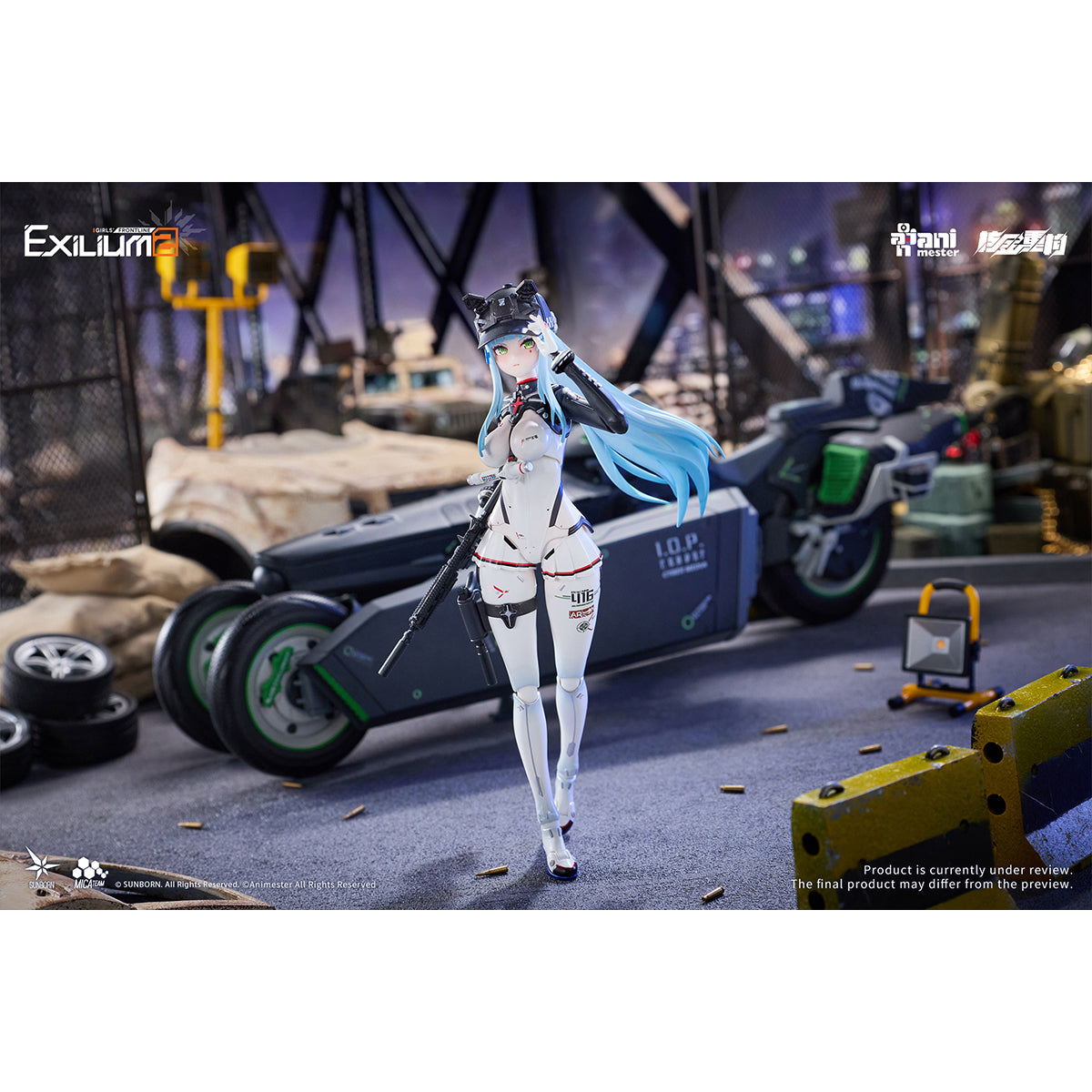 HiPlay Animester 核金重構 1/12 ドールズフロントライン2：エクシリウム クルカイ スピードスター  美少女 可動フィギュア 塗装済み 完成品 色分け済みプラモデル 組み立てキット